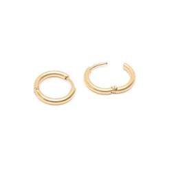 Simply Whispers Small Huggies Gold Plated Hot