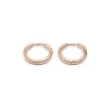 Simply Whispers Small Huggies Rose Gold Plated Clearance