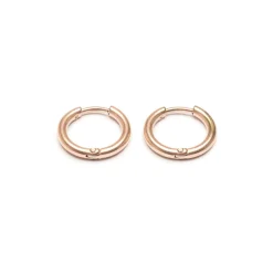 Simply Whispers Small Huggies Rose Gold Plated Clearance