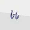 Simply Whispers Small Purple Clip-On Earrings Fashion