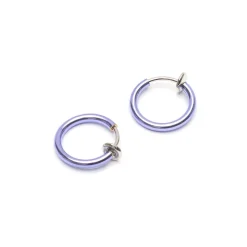 Simply Whispers Small Purple Clip-On Earrings Fashion