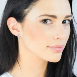 Simply Whispers Stainless Steel Feather Stud Earrings Outlet
