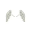 Simply Whispers Steel Angel wings Stud Earrings Clearance