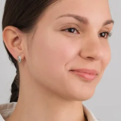 Simply Whispers Steel Angel wings Stud Earrings Clearance