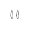 Simply Whispers 925 Sterling Silver 10 mm Endless Huggie Hoop New