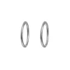 Simply Whispers 925 Sterling Silver 12 mm Endless Huggie Hoops Best