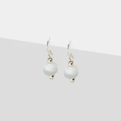 Simply Whispers 925 Sterling Silver Aquamarine French Hook Earrings Clearance