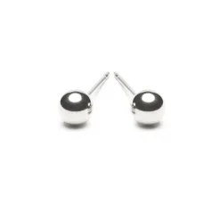 Simply Whispers 925 Sterling Silver Ball Stud Earrings New