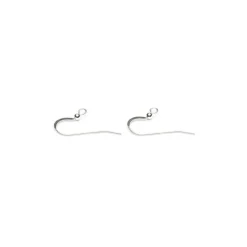 Simply Whispers Sterling Silver Flat French Hook With Ball Accessory - 1 Pair Best