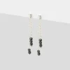 Simply Whispers 925 Sterling Silver Hematite Stone Earrings Sale