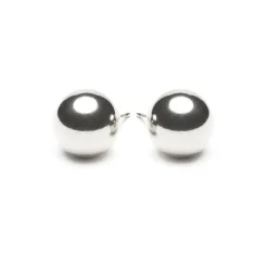 Simply Whispers Sterling Silver Large Ball Stud Earrings Sale