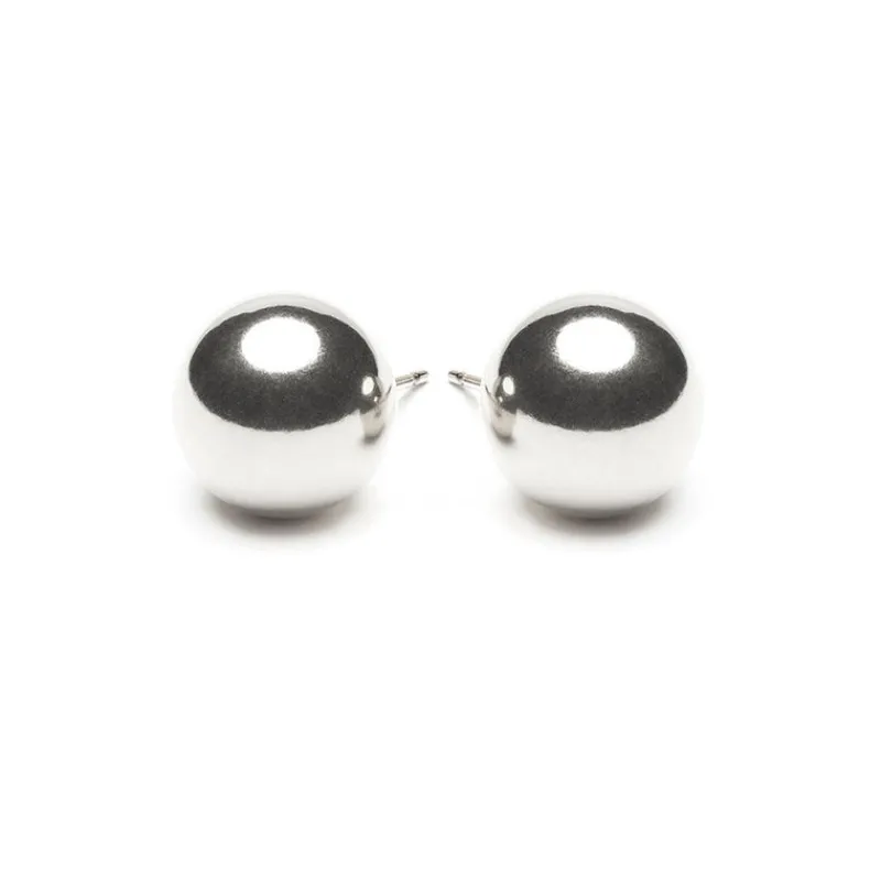 Simply Whispers Sterling Silver Large Ball Stud Earrings Sale