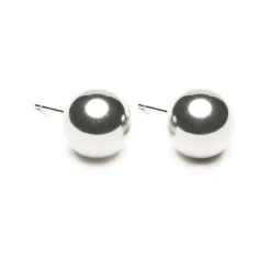 Simply Whispers Sterling Silver Large Ball Stud Earrings Sale