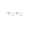 Simply Whispers 925 Sterling Silver Leaf Huggie Hoops Fashion