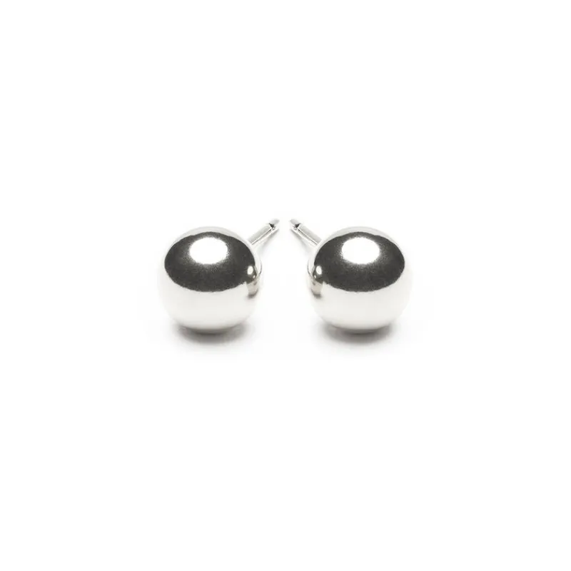 Simply Whispers 925 Sterling Silver Medium Ball Stud Earrings Hot
