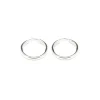 Simply Whispers 925 Sterling Silver Small Endless Hoop Earrings Clearance