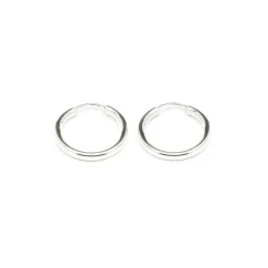 Simply Whispers 925 Sterling Silver Small Endless Hoop Earrings Clearance