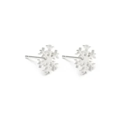 Simply Whispers 925 Sterling Silver Snowflake Earrings Hot