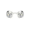 Simply Whispers 925 Sterling Silver Stud Earrings 8mm Round Crystal Best