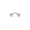Simply Whispers 925 Sterling Silver Stud Earrings Heart Crystal Sale