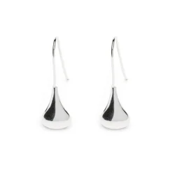 Simply Whispers 925 Sterling Silver Teardrop French Hook Earrings Hot
