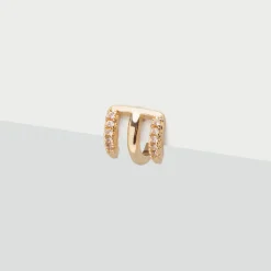 Simply Whispers Triple Crystal Gold Ear Cuff Discount