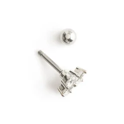Simply Whispers Triple Crystal Helix Single Earring Hot
