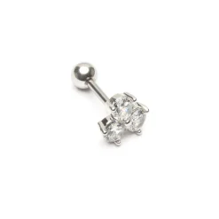 Simply Whispers Triple Crystal Helix Single Earring Hot