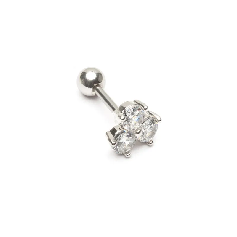 Simply Whispers Triple Crystal Helix Single Earring Hot