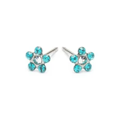Simply Whispers Turquoise Daisy Earrings Clearance