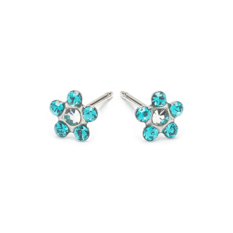 Simply Whispers Turquoise Daisy Earrings Clearance
