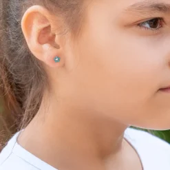 Simply Whispers Turquoise Daisy Earrings Clearance