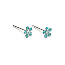 Simply Whispers Turquoise Daisy Earrings Clearance