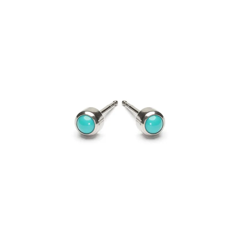Simply Whispers Turquoise Mini Stud Earrings Outlet