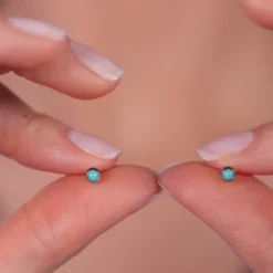 Simply Whispers Turquoise Mini Stud Earrings Outlet