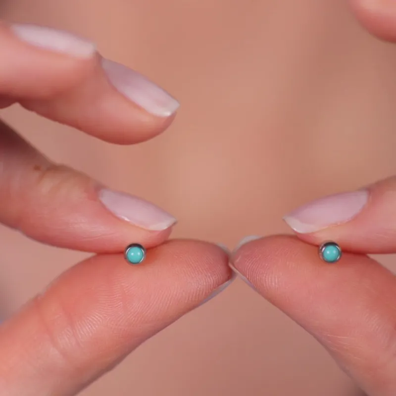 Simply Whispers Turquoise Mini Stud Earrings Outlet