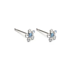 Simply Whispers White & Sapphire Daisy Earrings Best