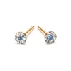 Simply Whispers White & Sapphire Gold Plated Mini Daisy Earrings Online