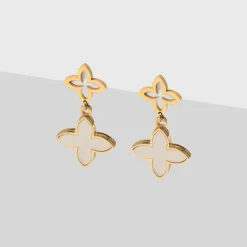 Simply Whispers White Alhambra Earrings Best
