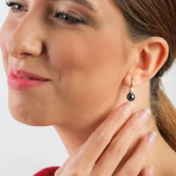 Simply Whispers White and Black Pearl Titanium Hook Earrings Best