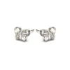 Simply Whispers White Crystal Butterfly Earrings New