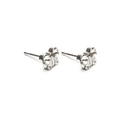 Simply Whispers White Crystal Butterfly Earrings New