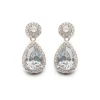 Simply Whispers White Crystal Drop Earrings Best