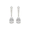 Simply Whispers White Crystal Drop Earrings Discount