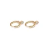 Simply Whispers White Crystal Drop Huggie Earrings Fashion