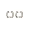 Simply Whispers White Crystal Square Hoop Earrings Best