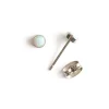 Simply Whispers White Opal Titanium Stud Earrings Best