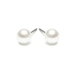 Simply Whispers White Pearl 6mm Stud Earrings Online