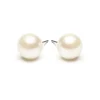 Simply Whispers White Pearl 10mm Stud Earrings Best