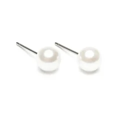 Simply Whispers White Pearl 6mm Stud Earrings Online